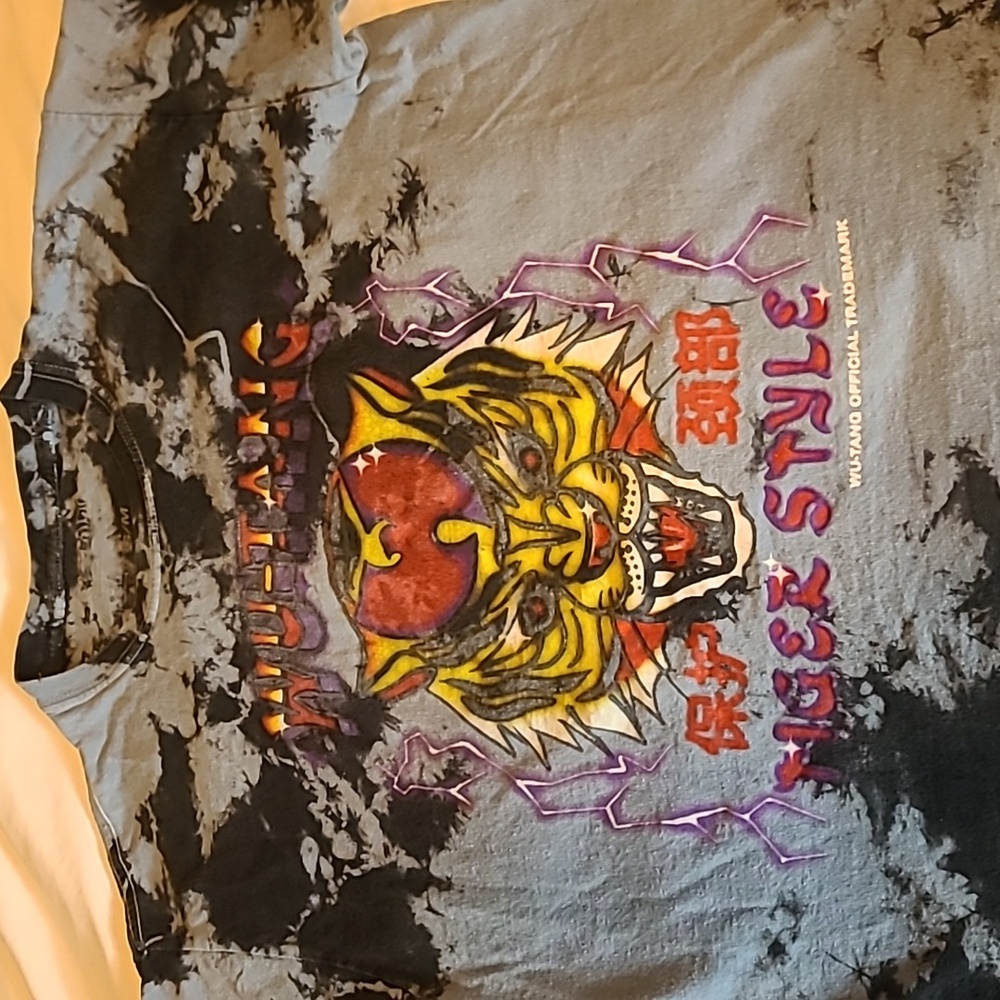 Mens Wu Tang Clan Tiger Style Tie Dye T Shirt Sz S/M